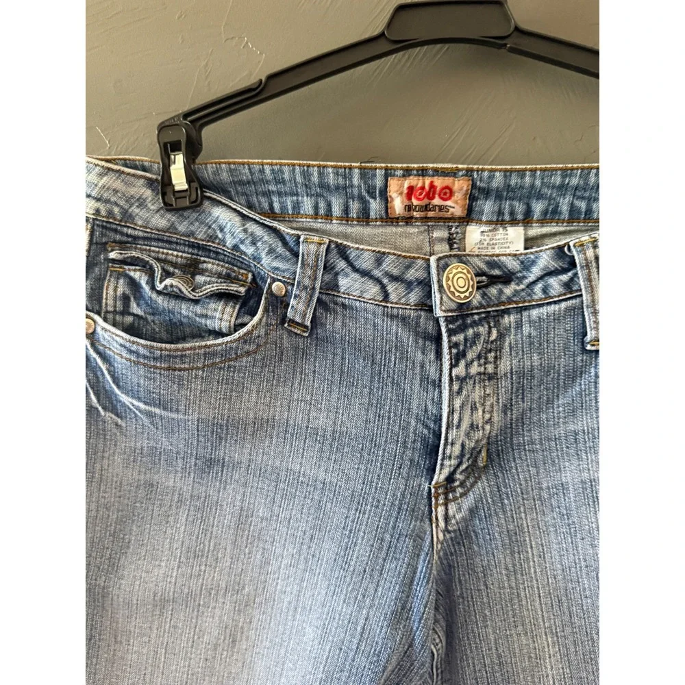 No Boundaries Vintage Y2K‎ Low Rise Wide Leg Denim Jorts Shorts Blue 15 Skater